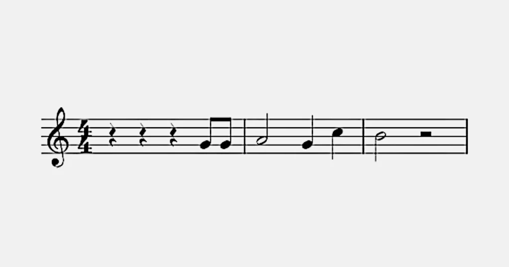 imagem de um tipo de notação musical chamado partitura