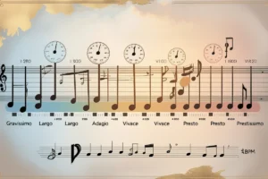 Imagem representando andamentos musicais