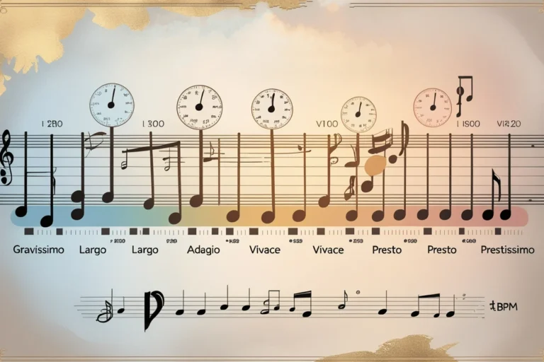 Imagem representando andamentos musicais